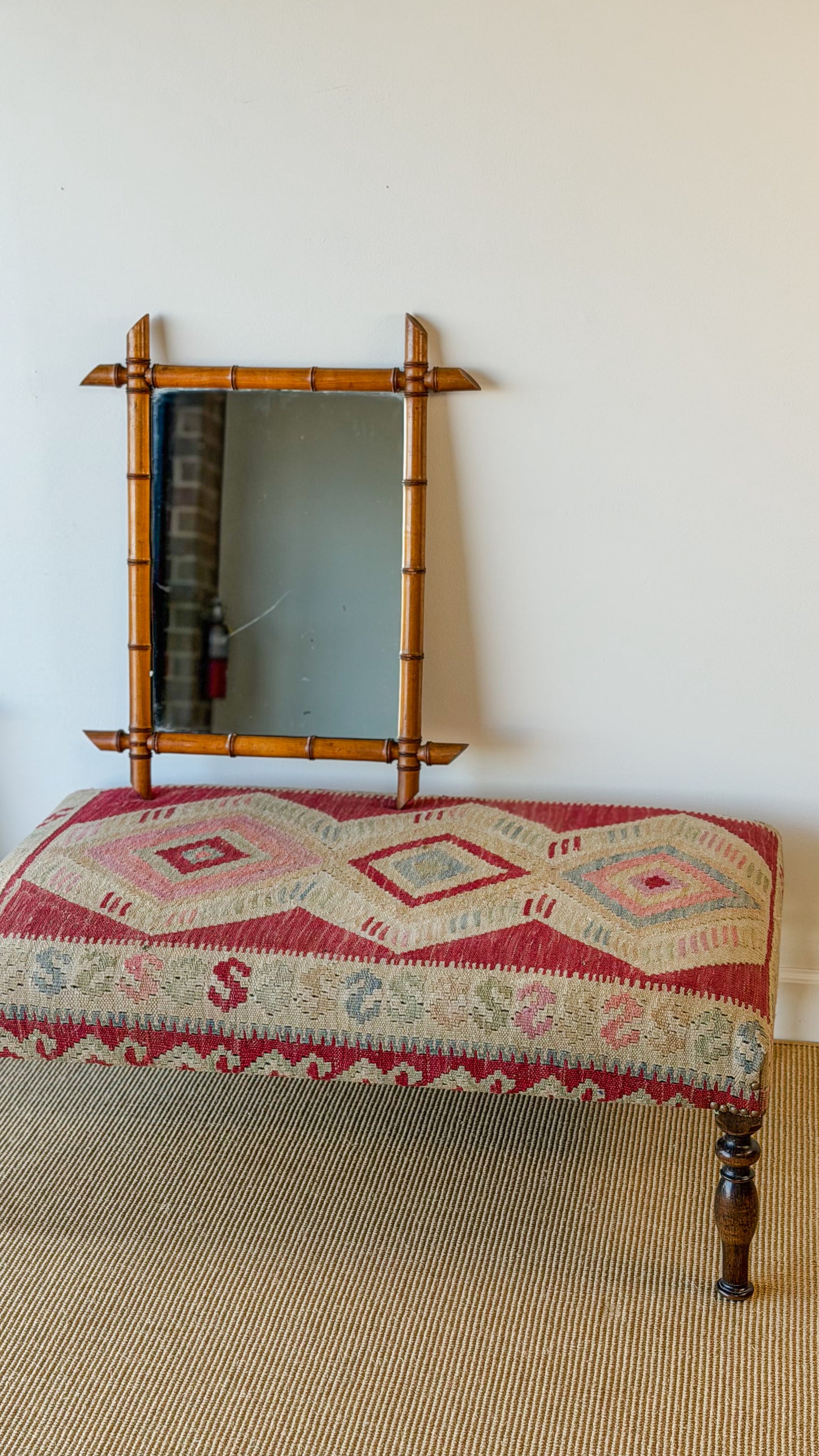 French Faux Bamboo Mirror (No. 4)
