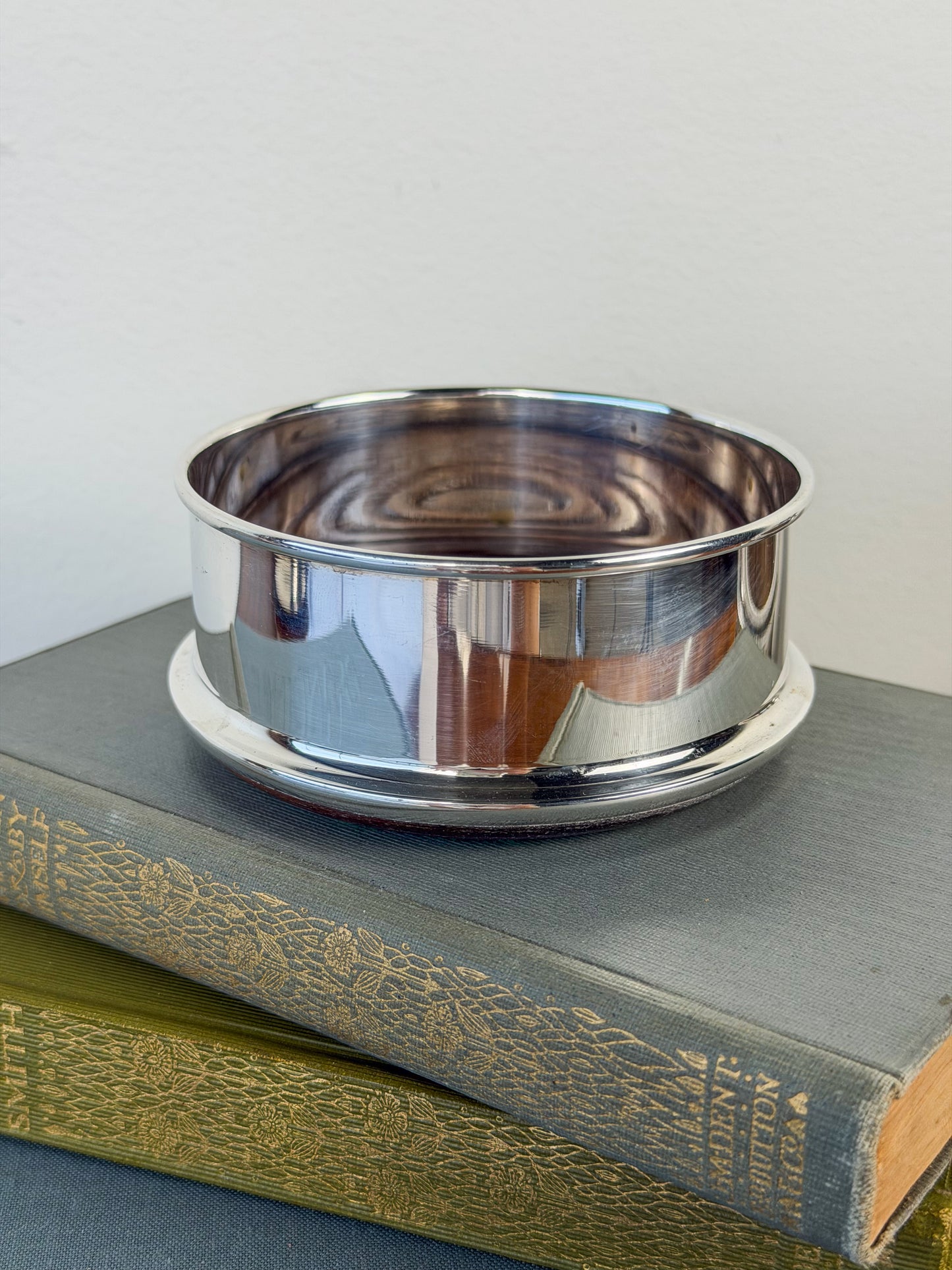 English Silverplate Wine Coasters
