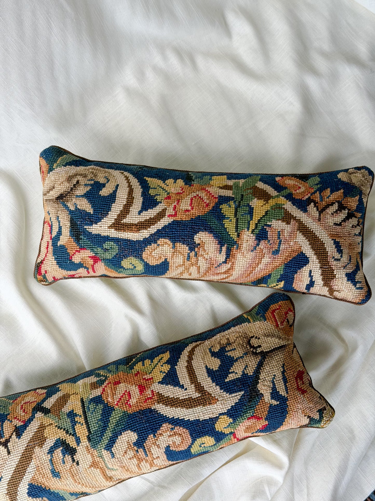 French Wool Textile Accent Pillows