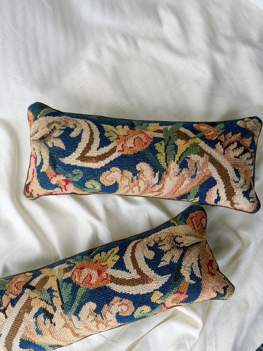 French Wool Textile Accent Pillows