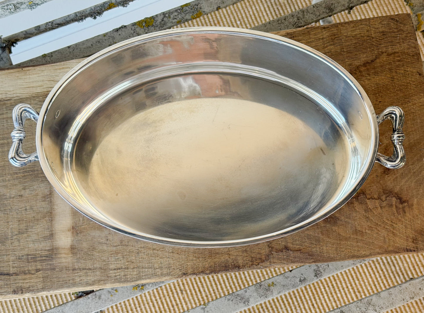 Antique Edwardian Silverplate Serving Dish