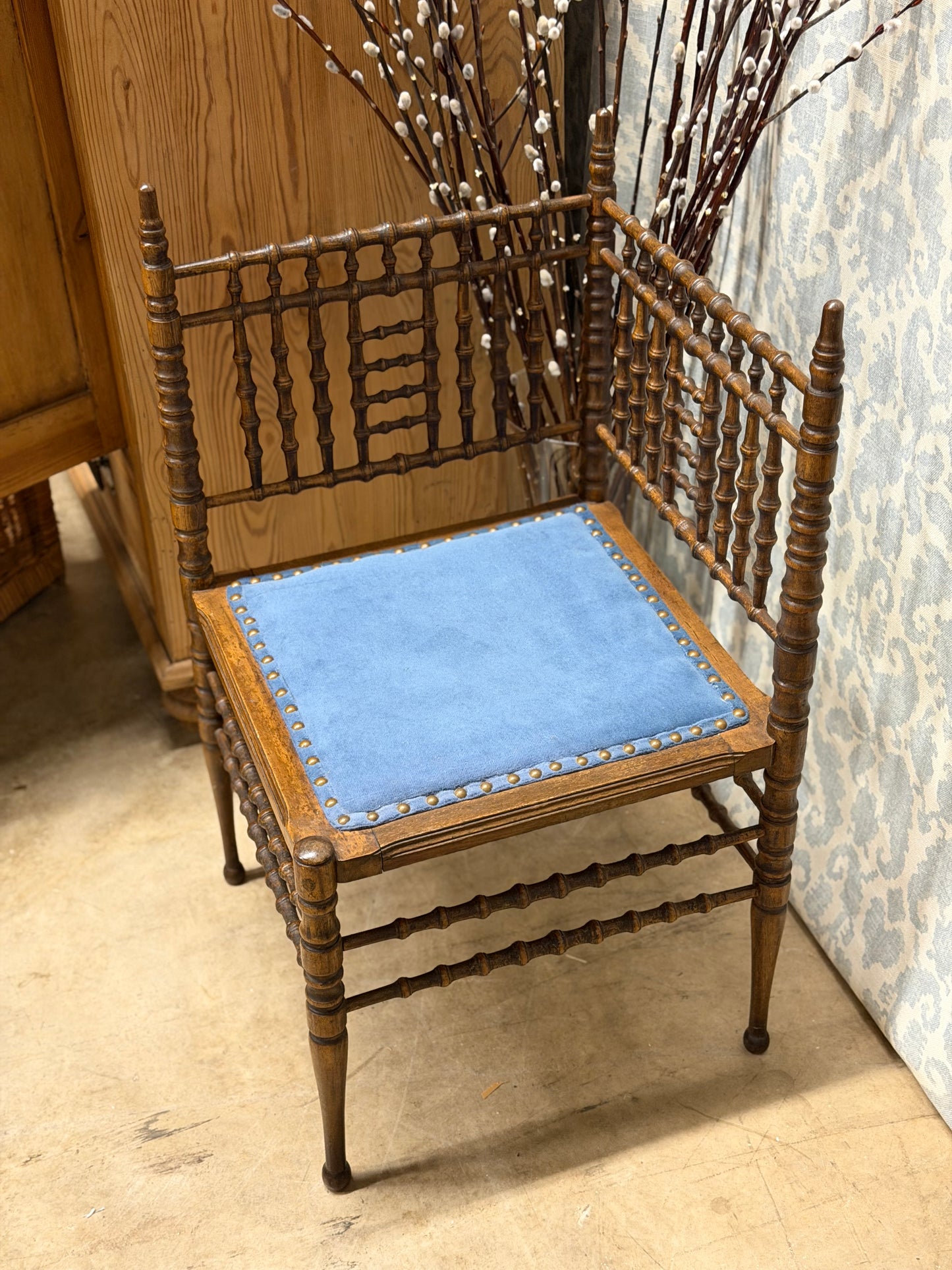 Victorian Spindle Corner Chair