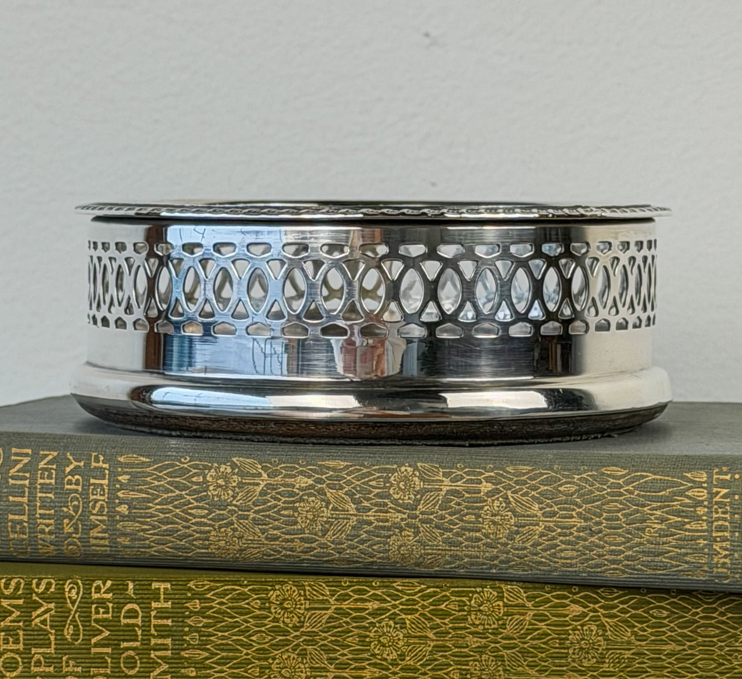 English Silverplate Wine Coasters
