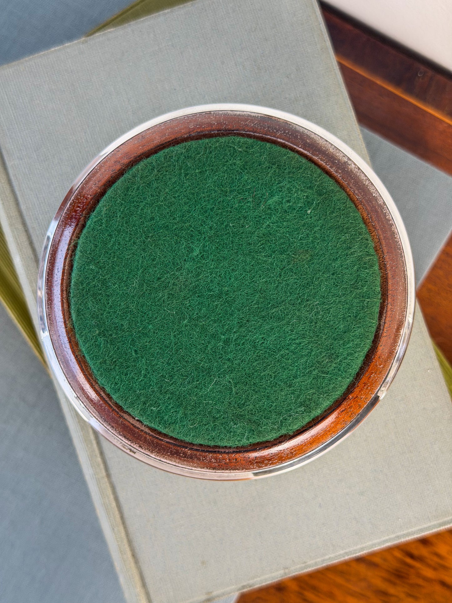 English Silverplate Wine Coasters