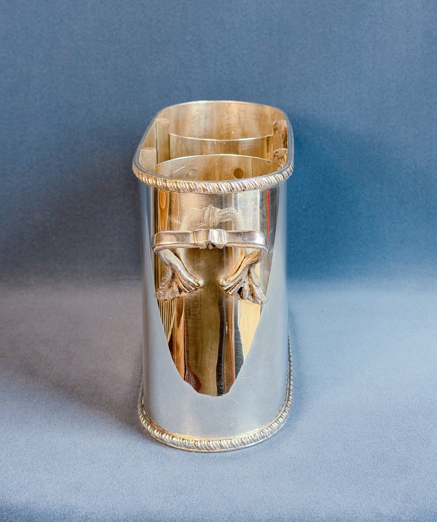 Antique French Silverplate Double Bottle Wine Cooler