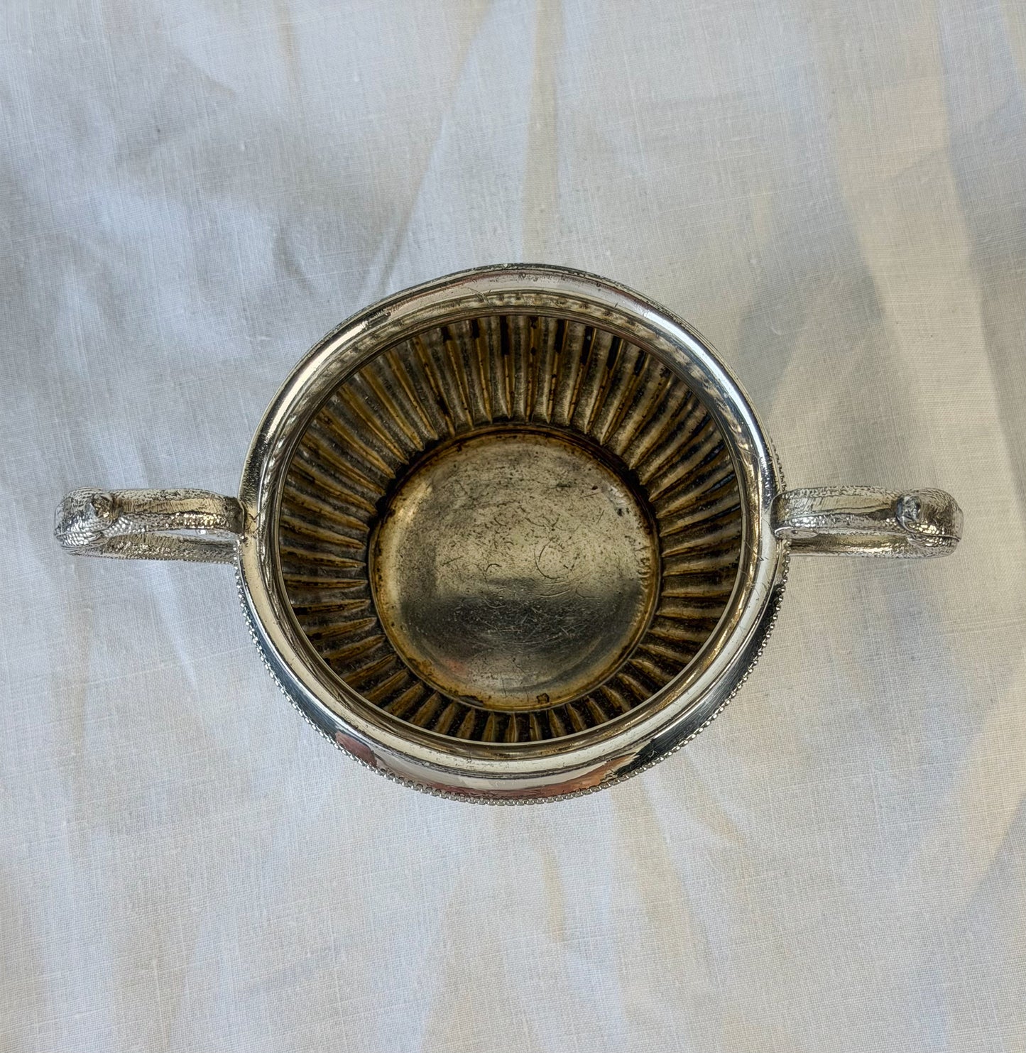 Victorian English Silverplate Sugar Bowl