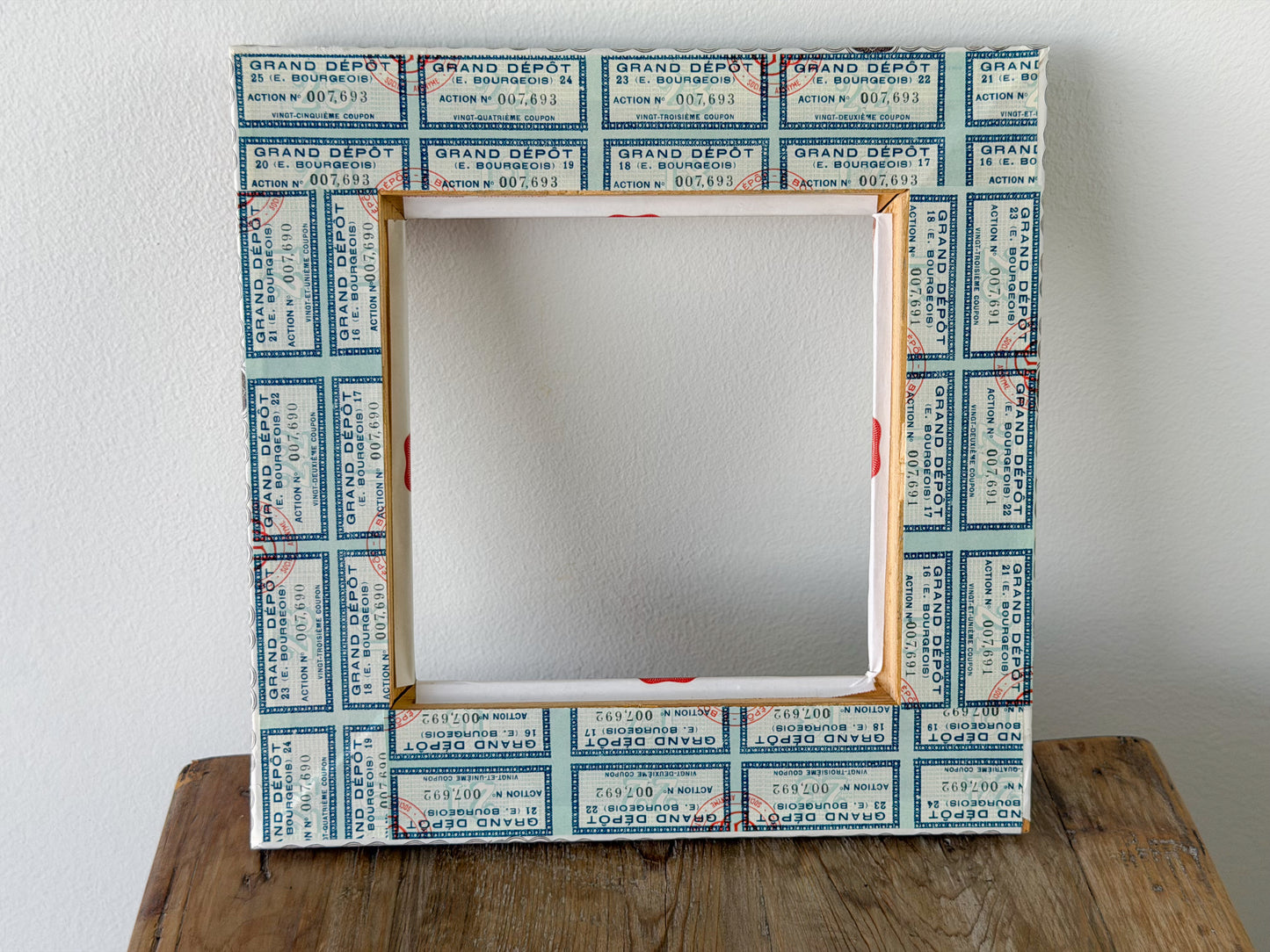 French Découpage Frame | Deep Red
