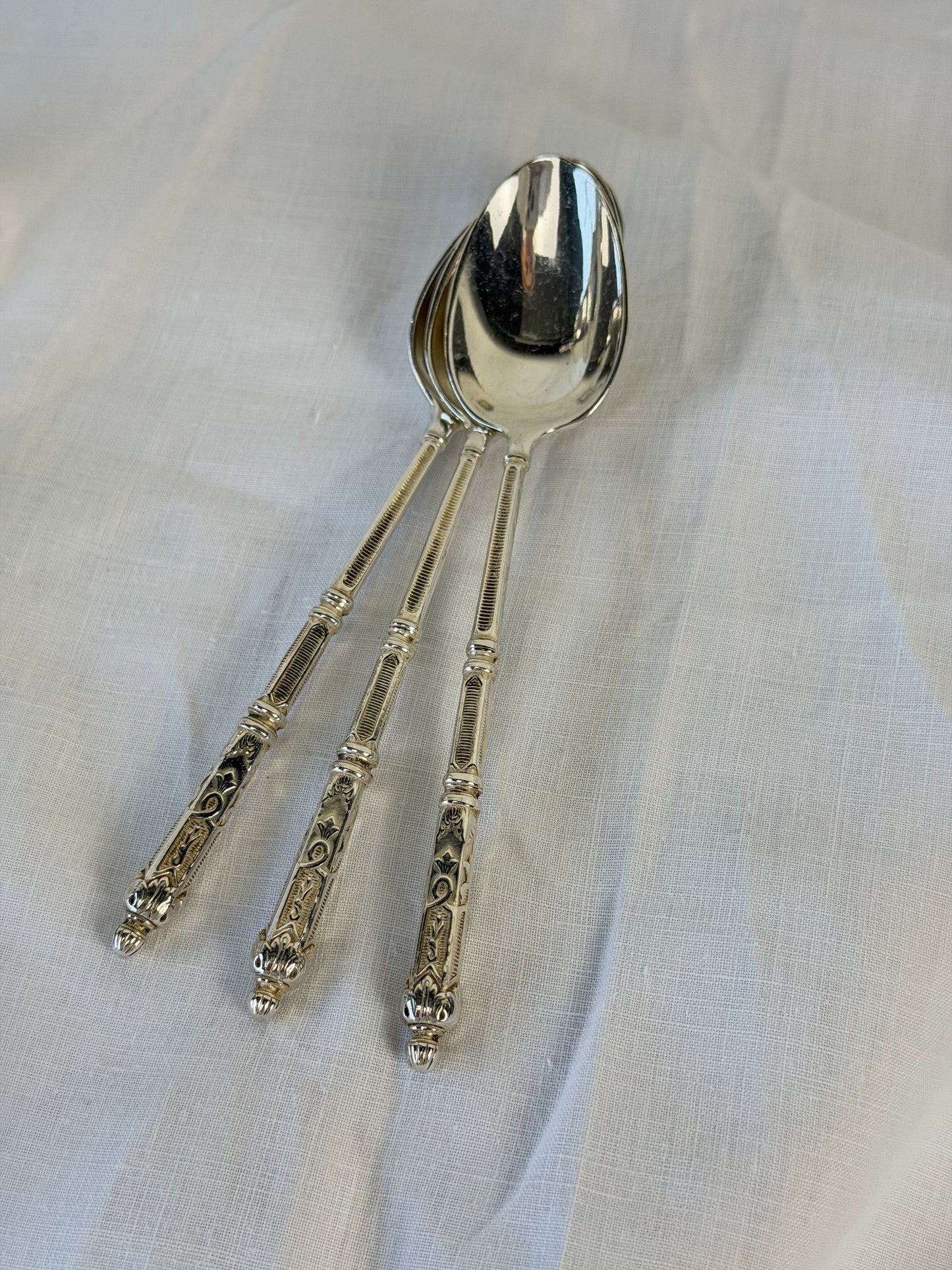 French Silverplate Condiment Spoons & Forks