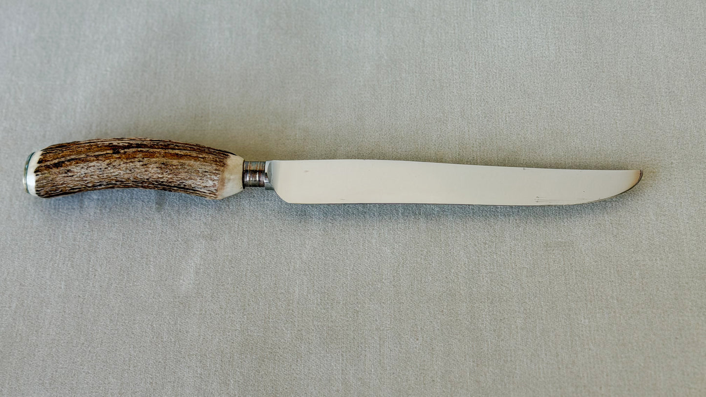 Vintage English Stag Handle Carving Knife