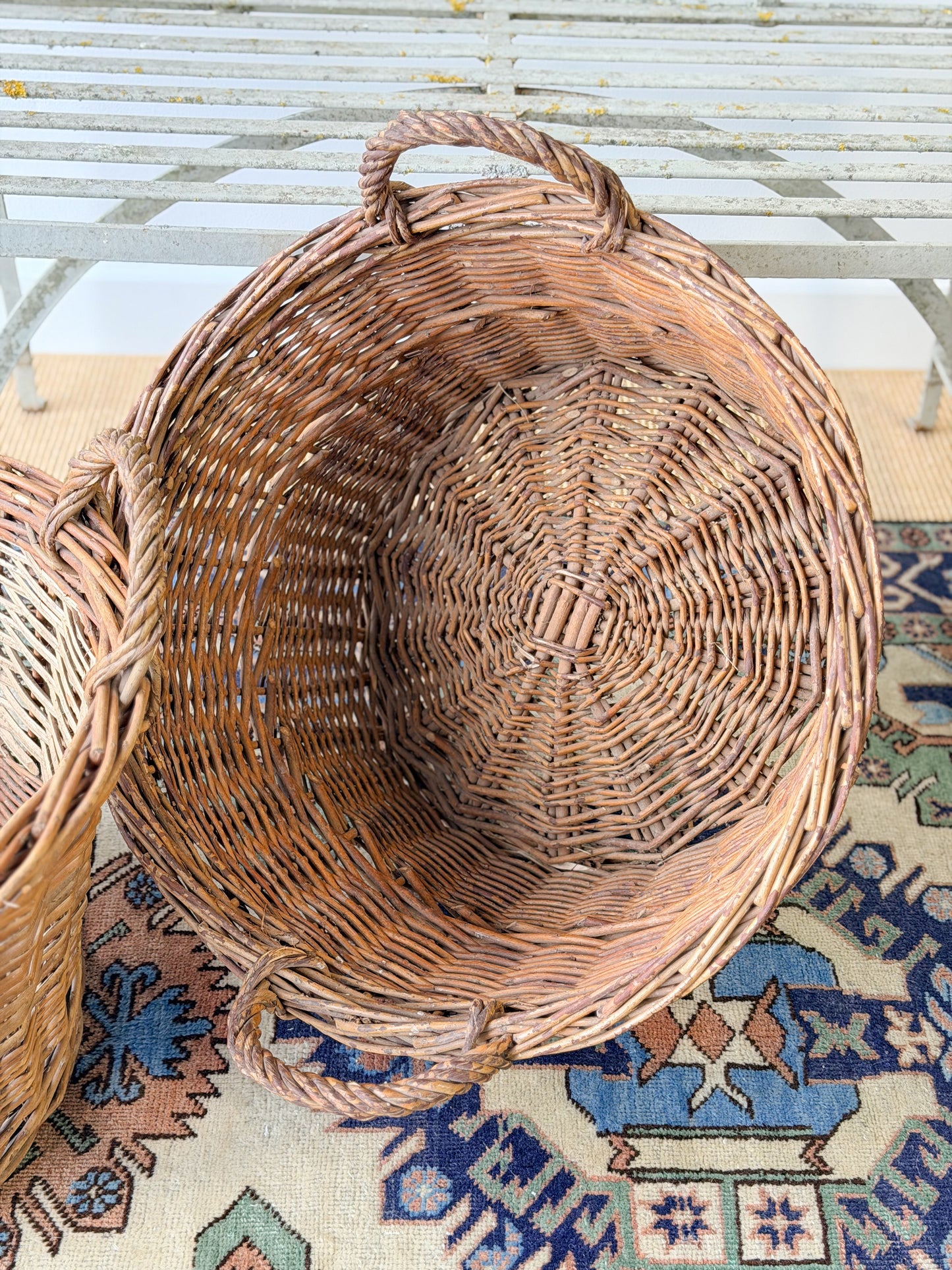 Vintage French Grape Harvest Basket