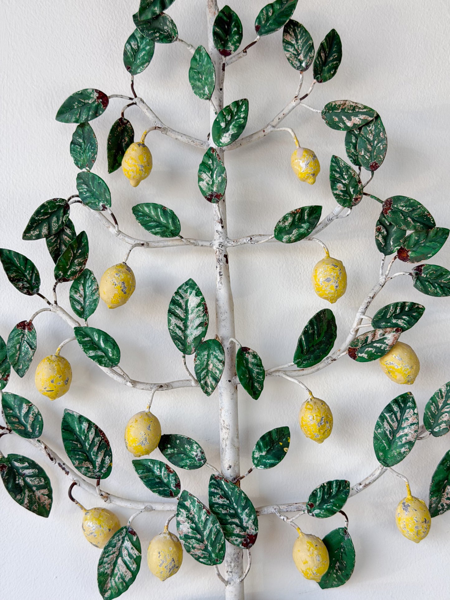 Vintage Italian Tole Lemon Tree Wall Hanging