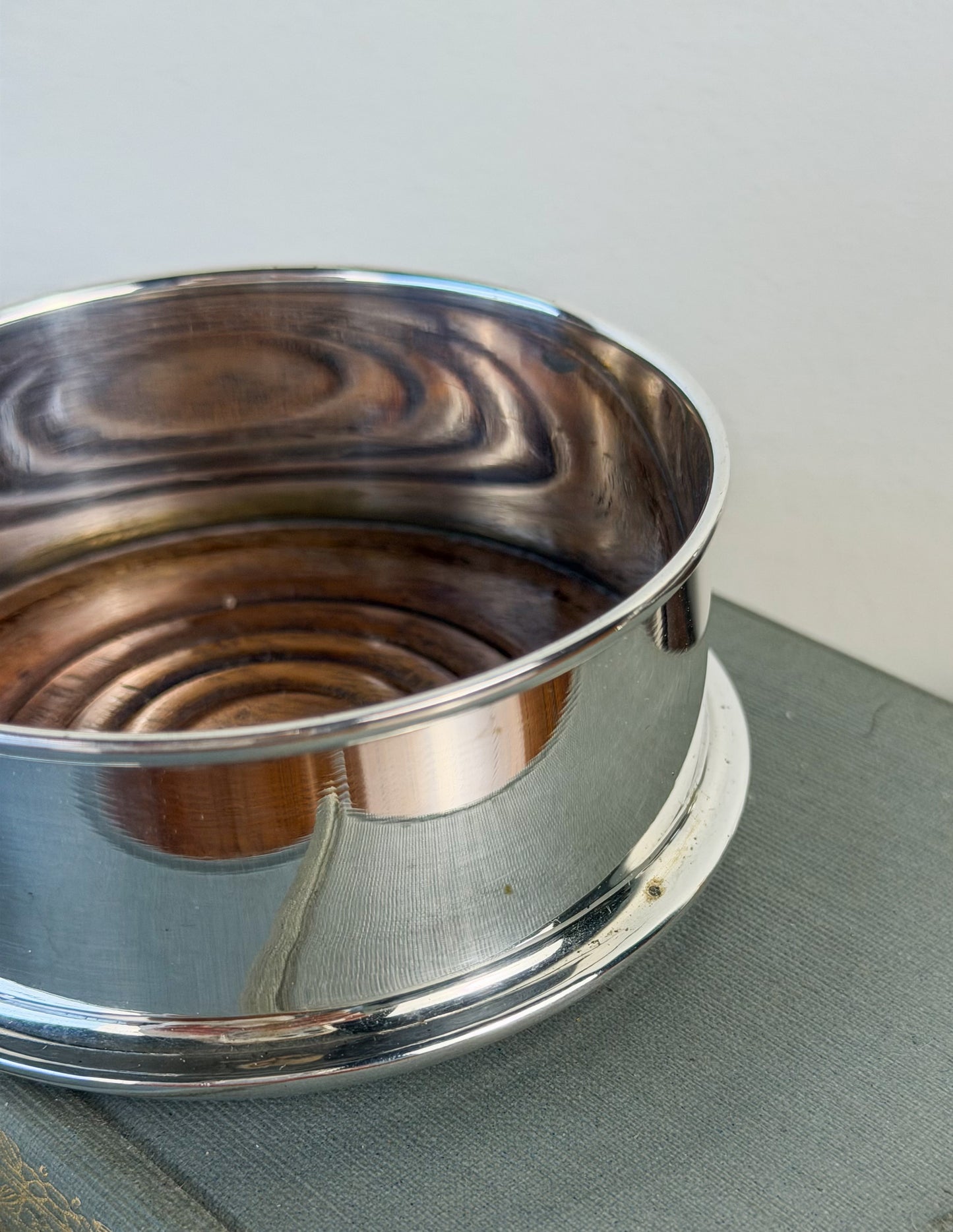 English Silverplate Wine Coasters