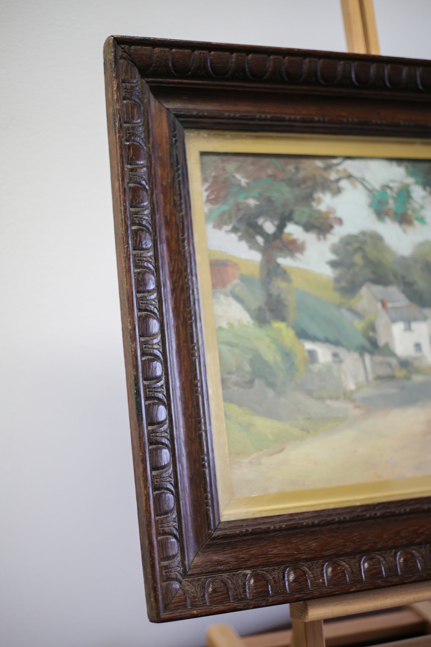 Welsh Hamlet Landscape Oil Painting