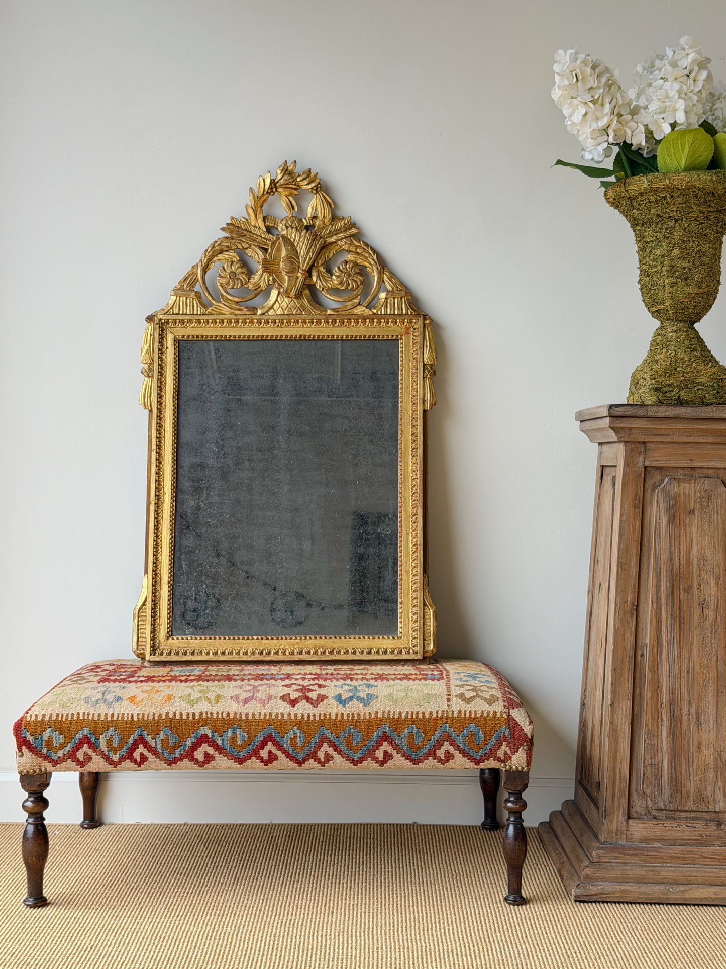 Antique French Marriage Mirror (Medium)