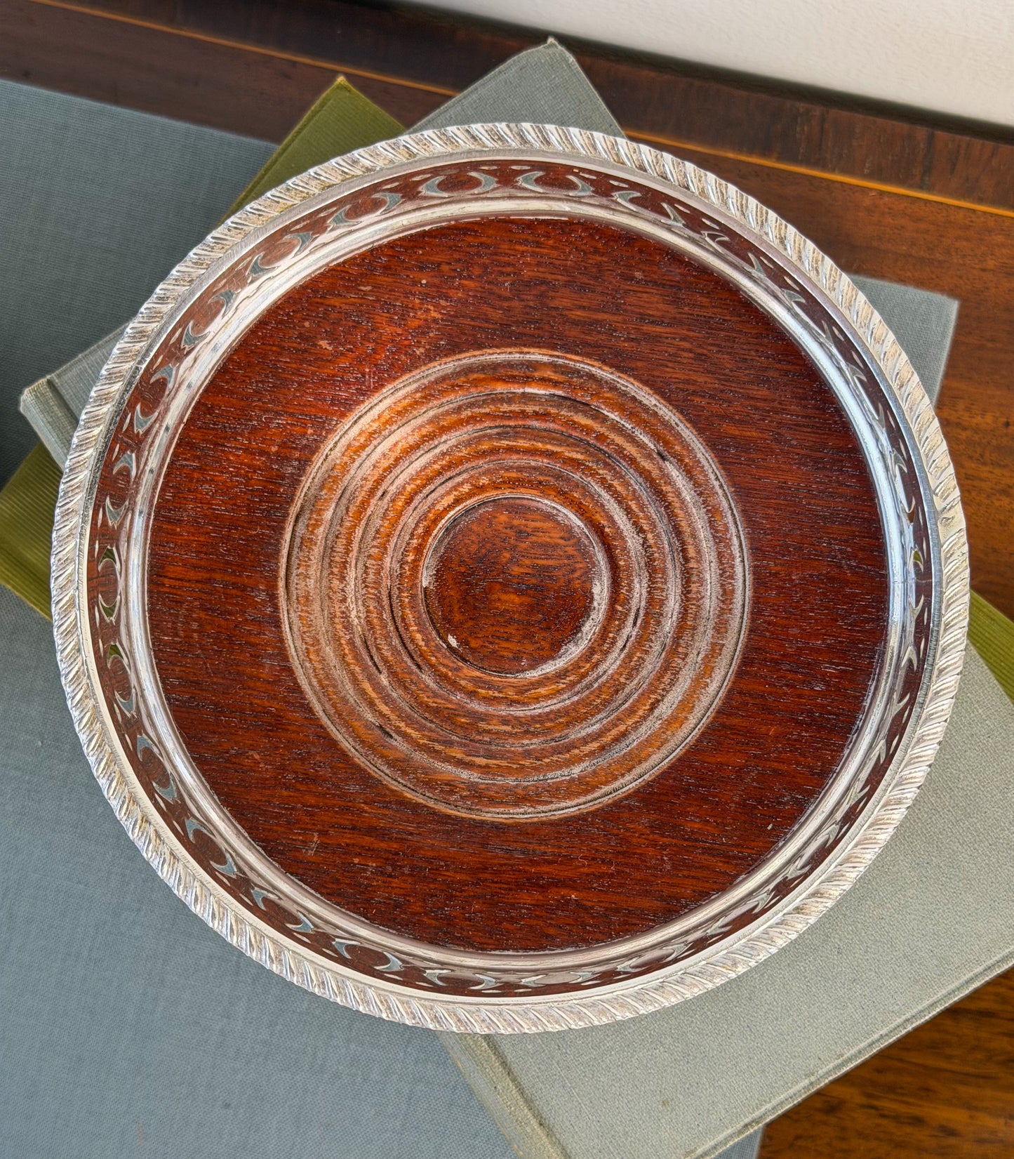 English Silverplate Wine Coasters