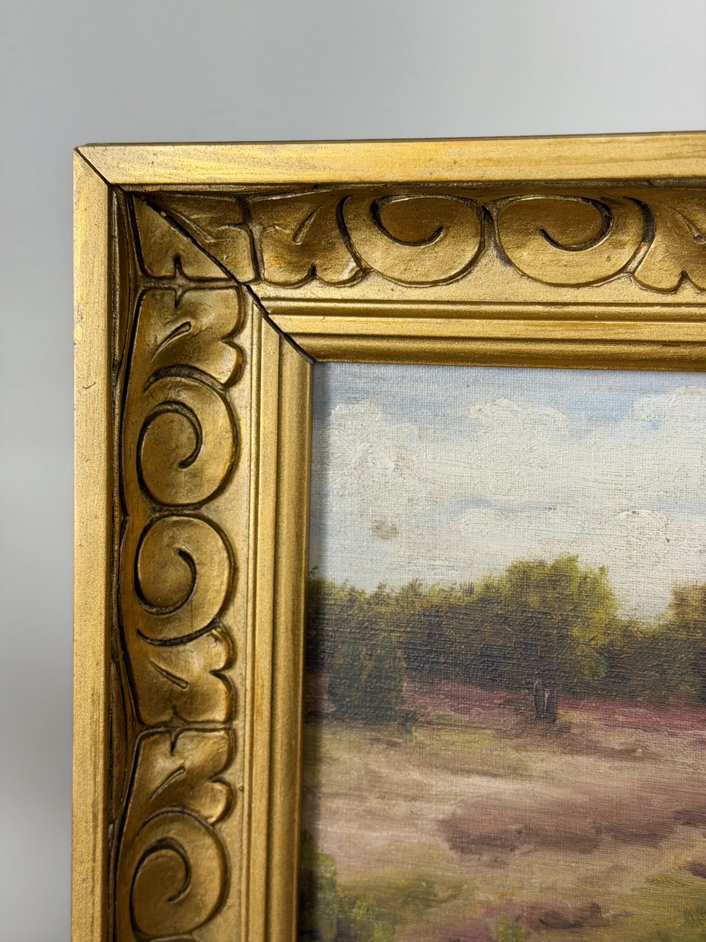 Framed Oil on Canvas Marshscape