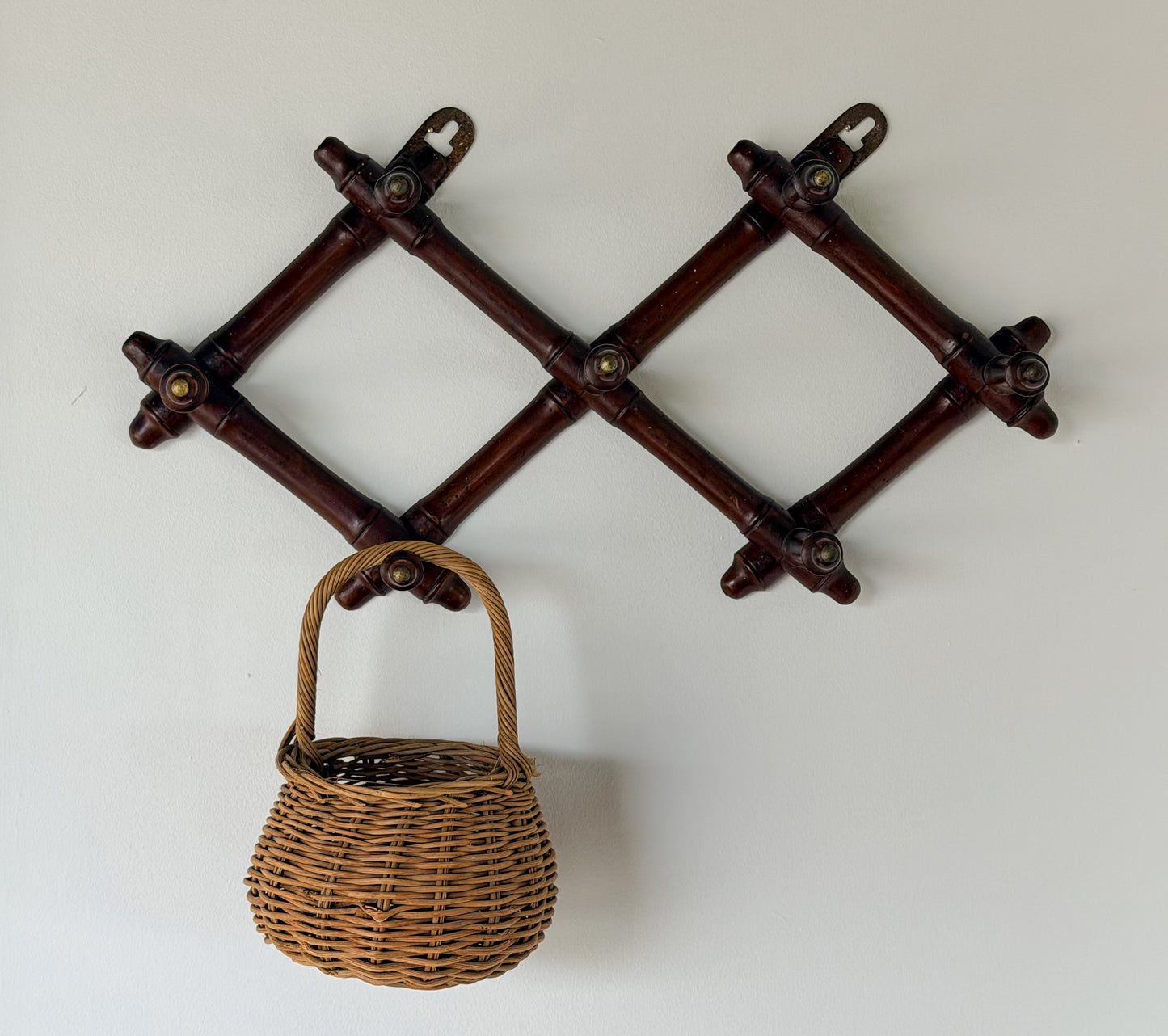 Faux Bamboo Coat Rack