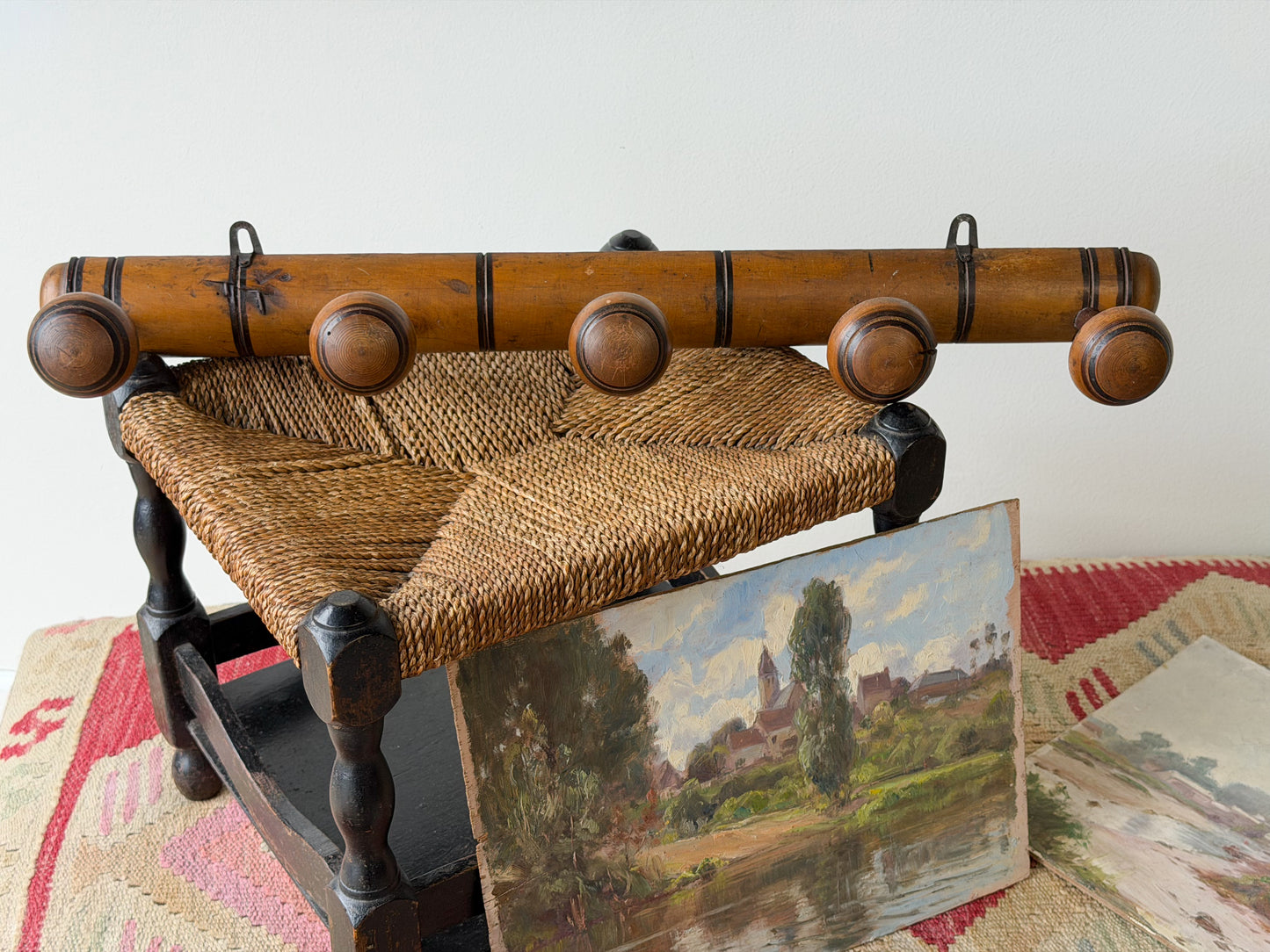 French Faux Bamboo Coat Rack