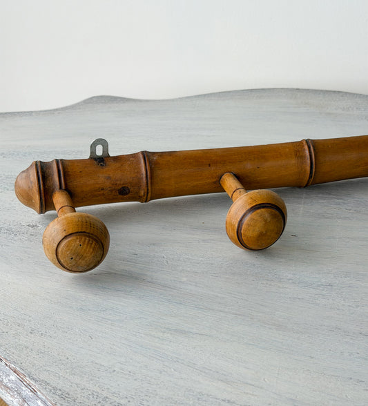 French Faux Bamboo Coat Rack