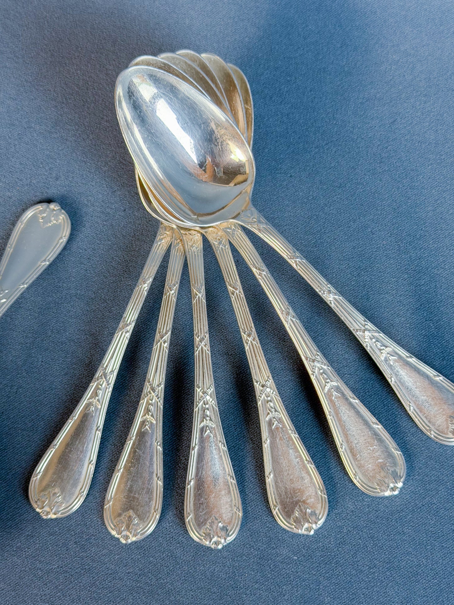 Vintage Christofle Silverplate Serving Spoons