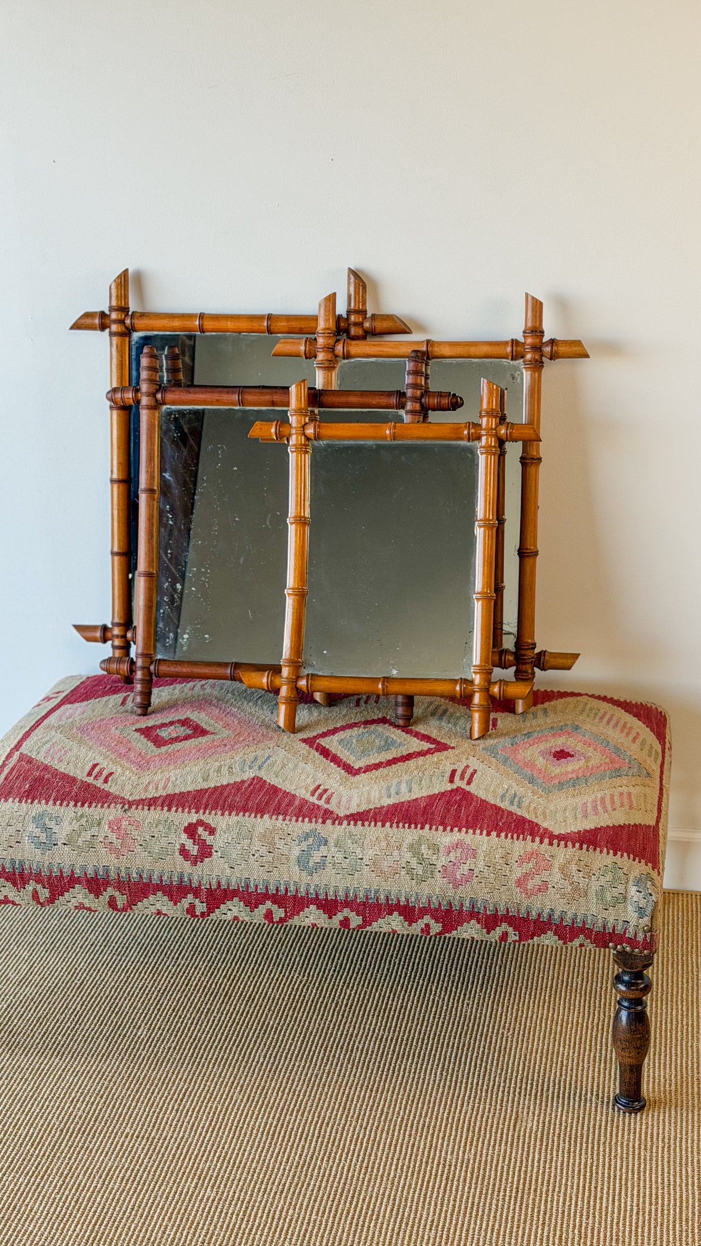 French Faux Bamboo Mirror (No. 2)