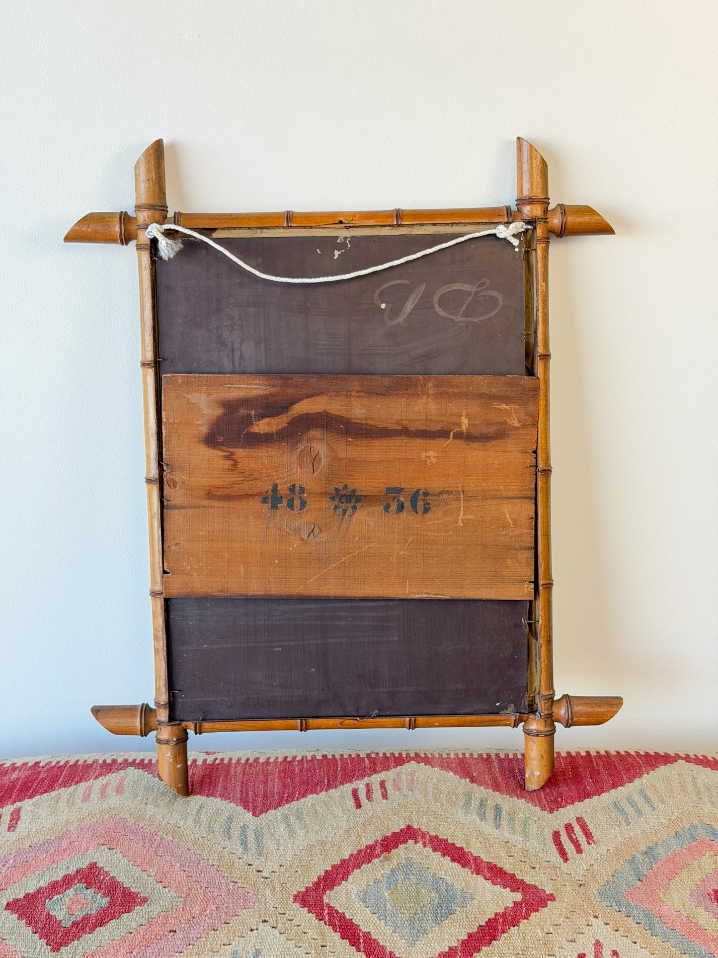 French Faux Bamboo Mirror (No. 4)