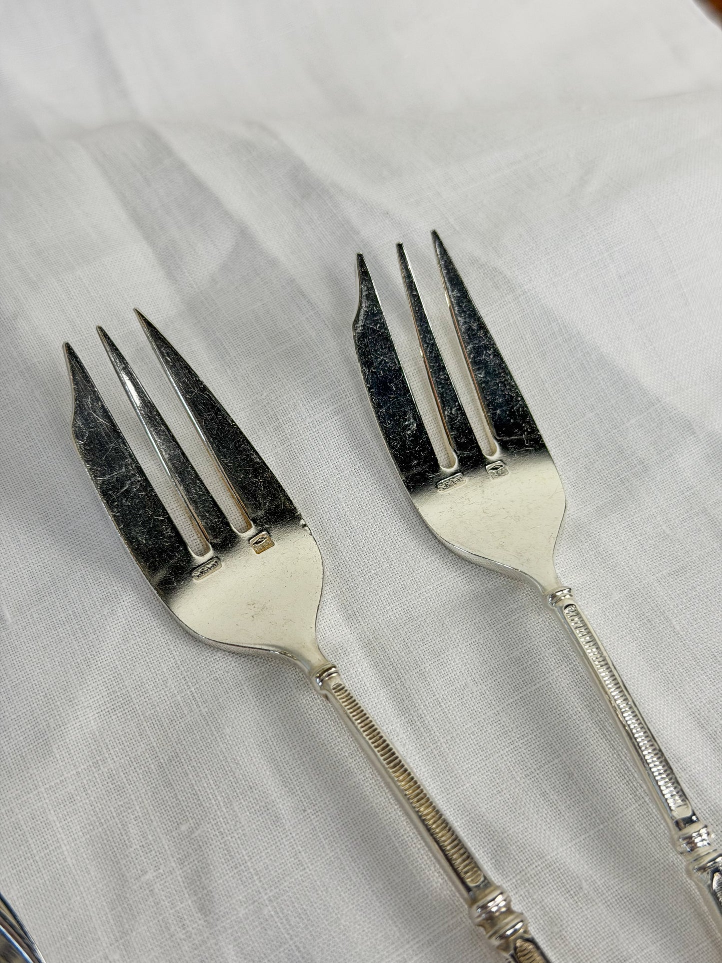 French Silverplate Condiment Spoons & Forks