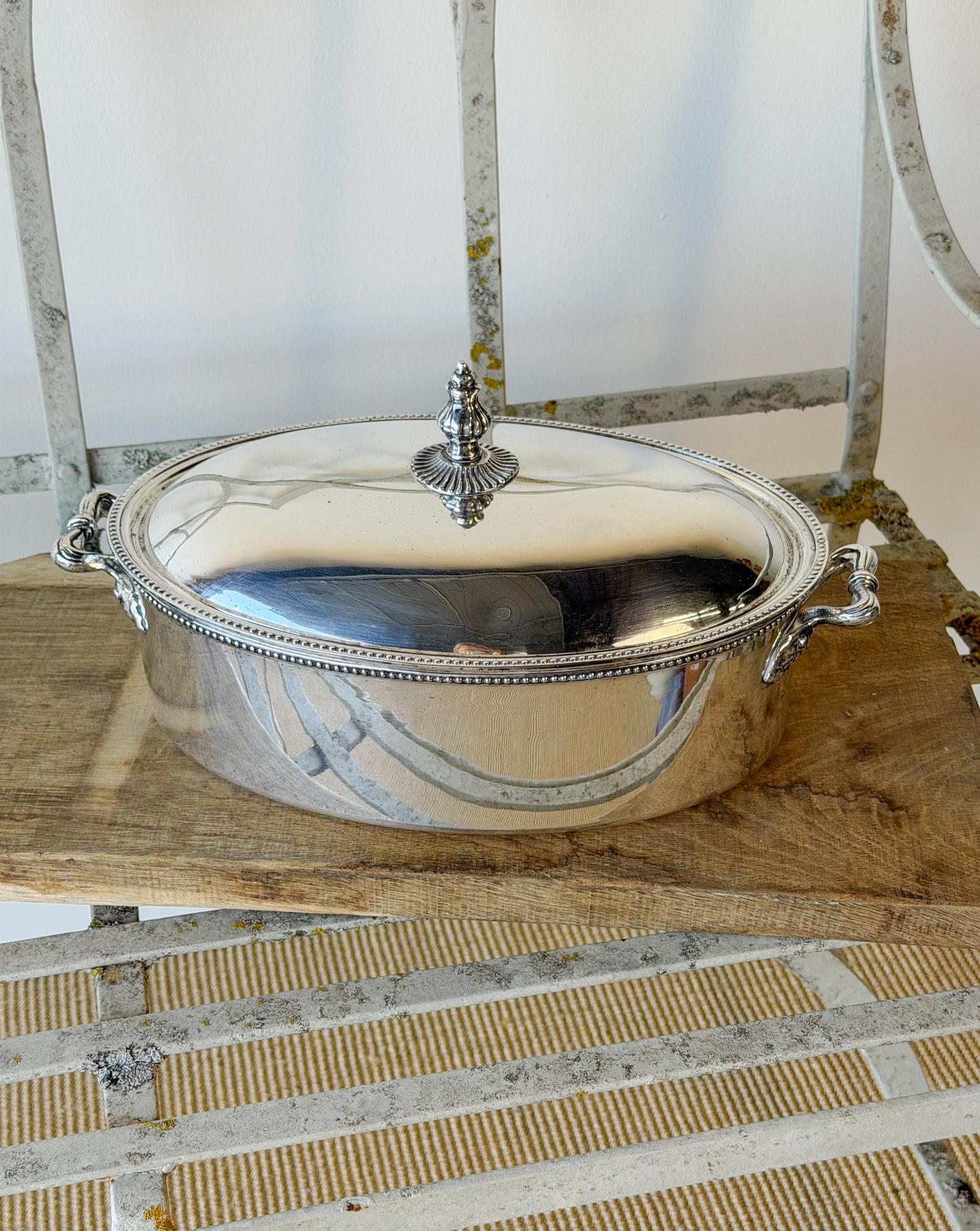 Antique Edwardian Silverplate Serving Dish