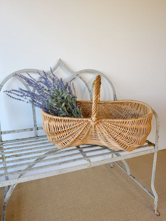 Antique Wrought Iron Garden Bench