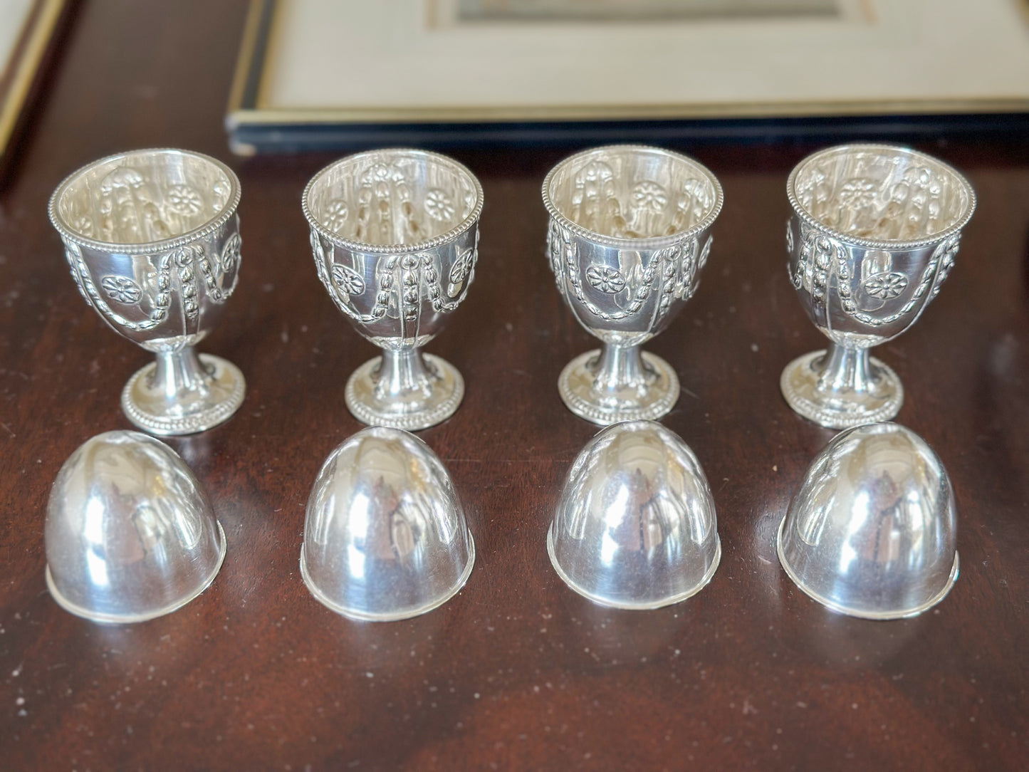 Antique Victorian Silverplate Egg Cruet