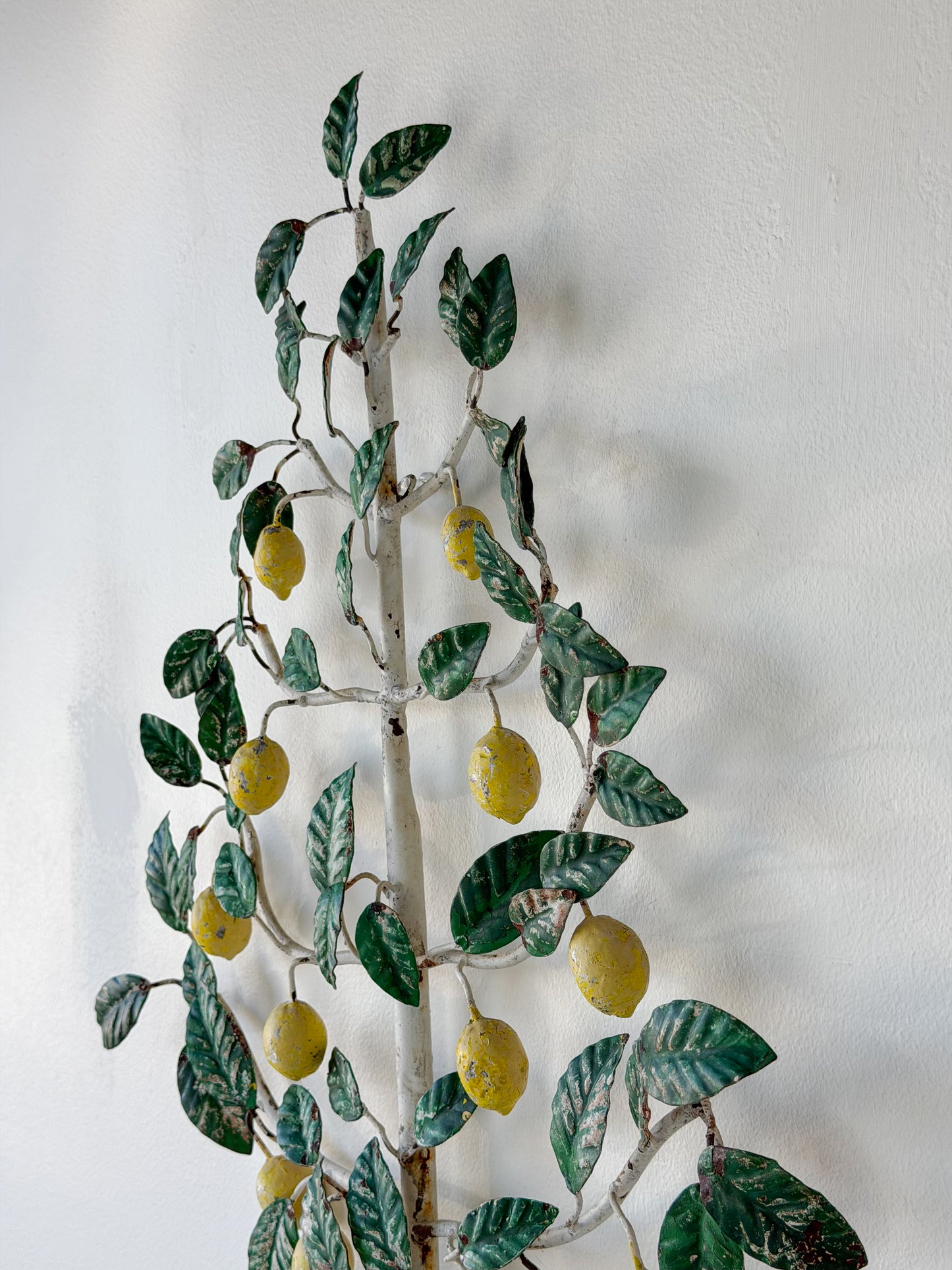 Vintage Italian Tole Lemon Tree Wall Hanging
