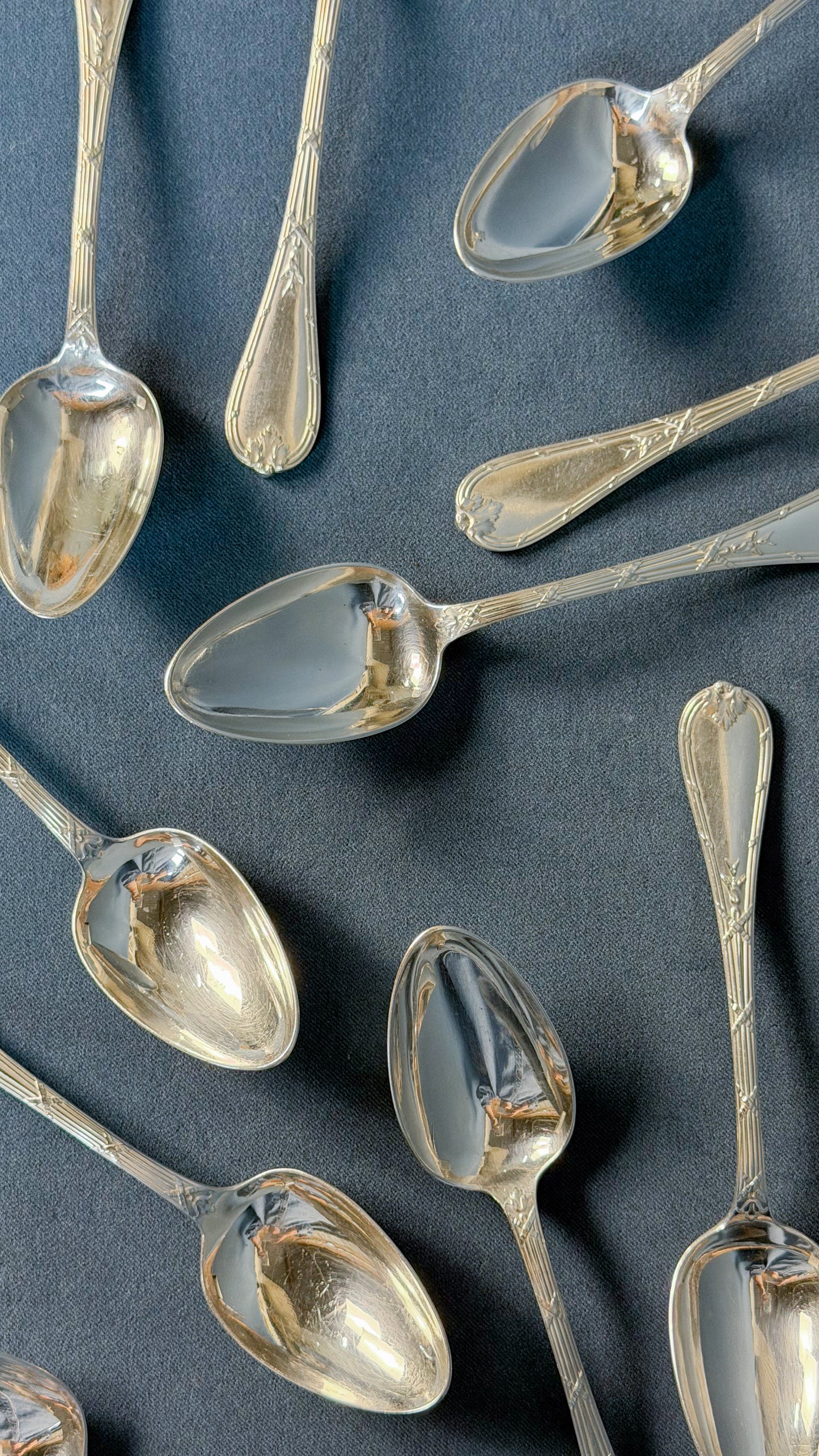 Vintage Christofle Silverplate Serving Spoons