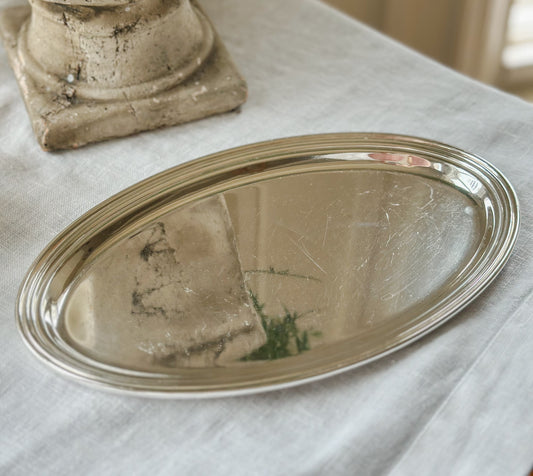Vintage Hotel Silver Tray by H. R. W. Fink