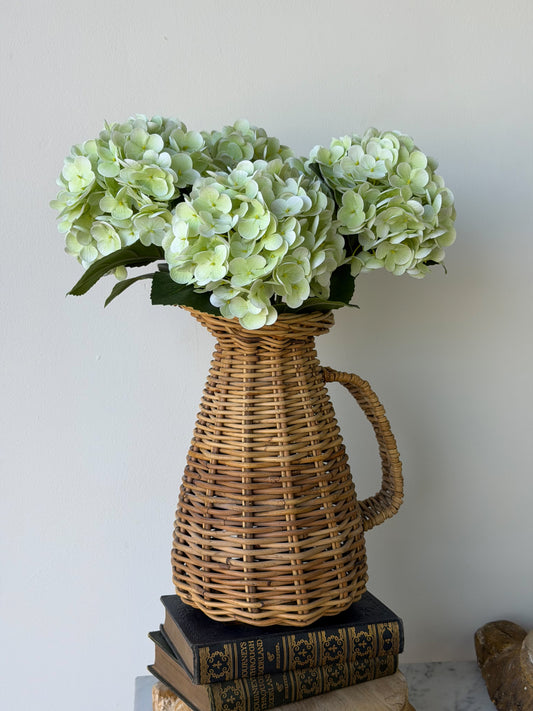 Vintage French Wicker Pitcher
