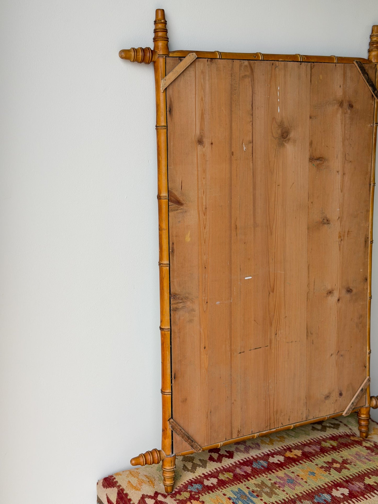 Antique French Bamboo Mirror