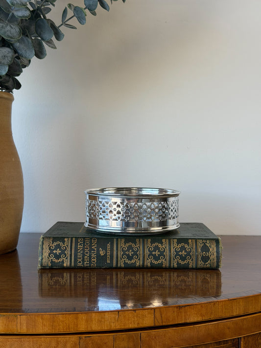 Vintage Silverplate Wine Coaster