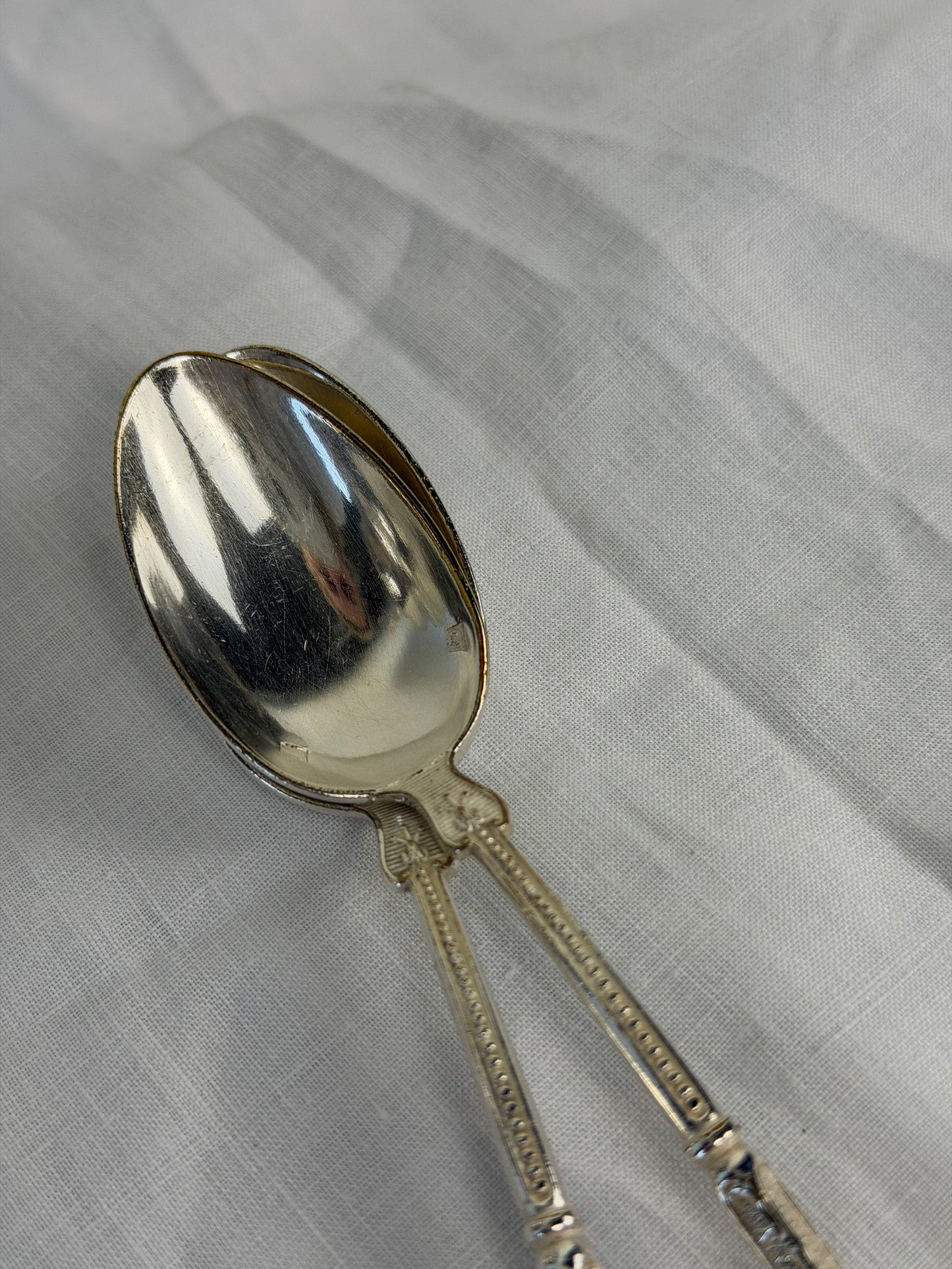 French Silverplate Condiment Spoons & Forks