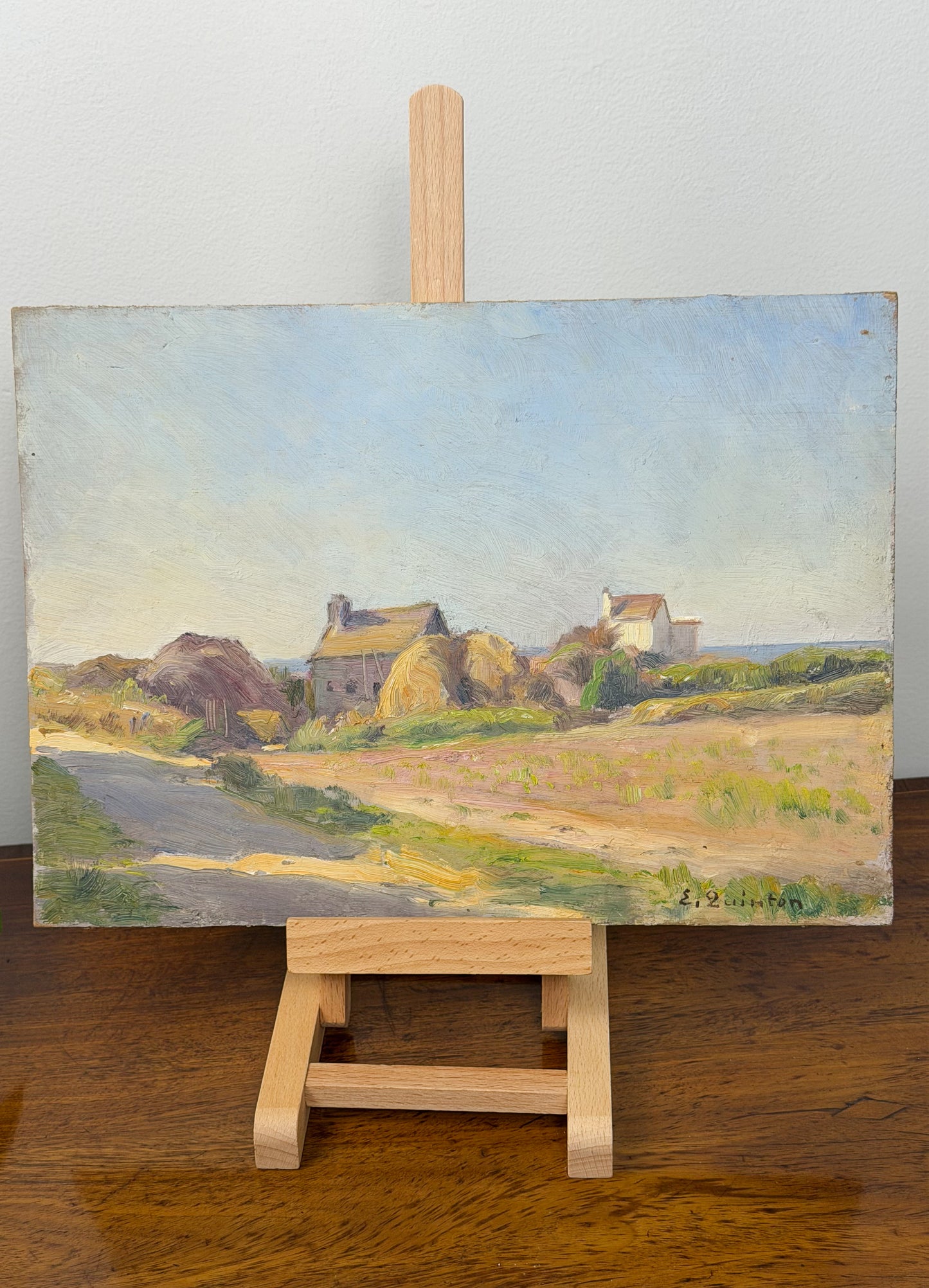 ‘Seaside Farm’ Oil on Board by Edmond Quinton