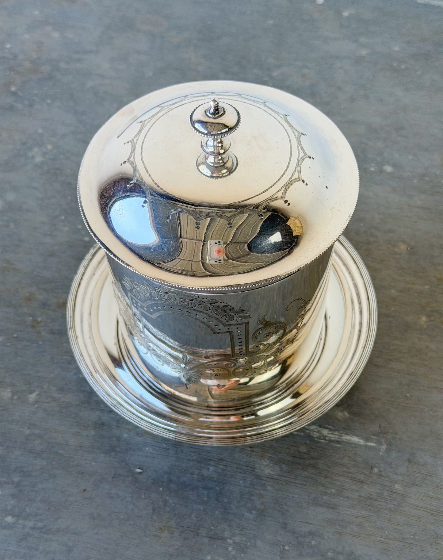Antique Mappin & Webb Biscuit Barrel