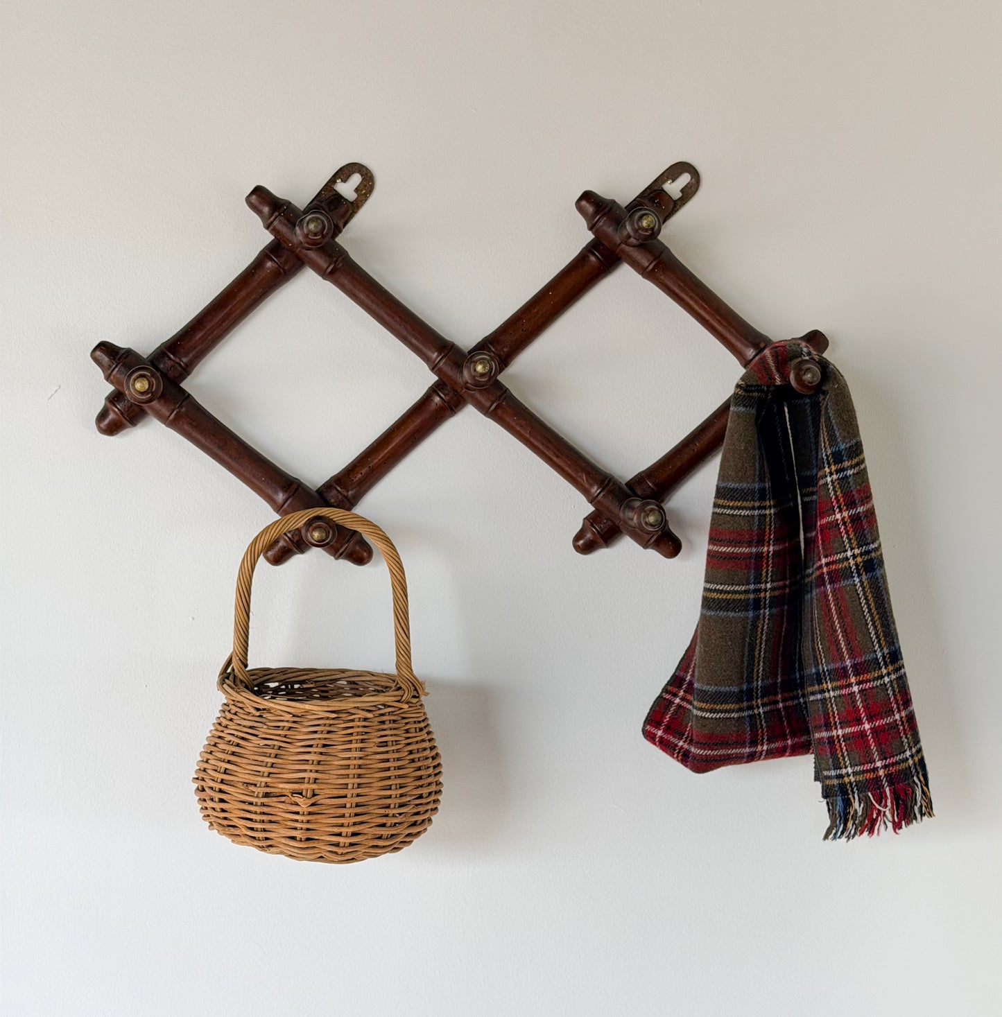 Faux Bamboo Coat Rack