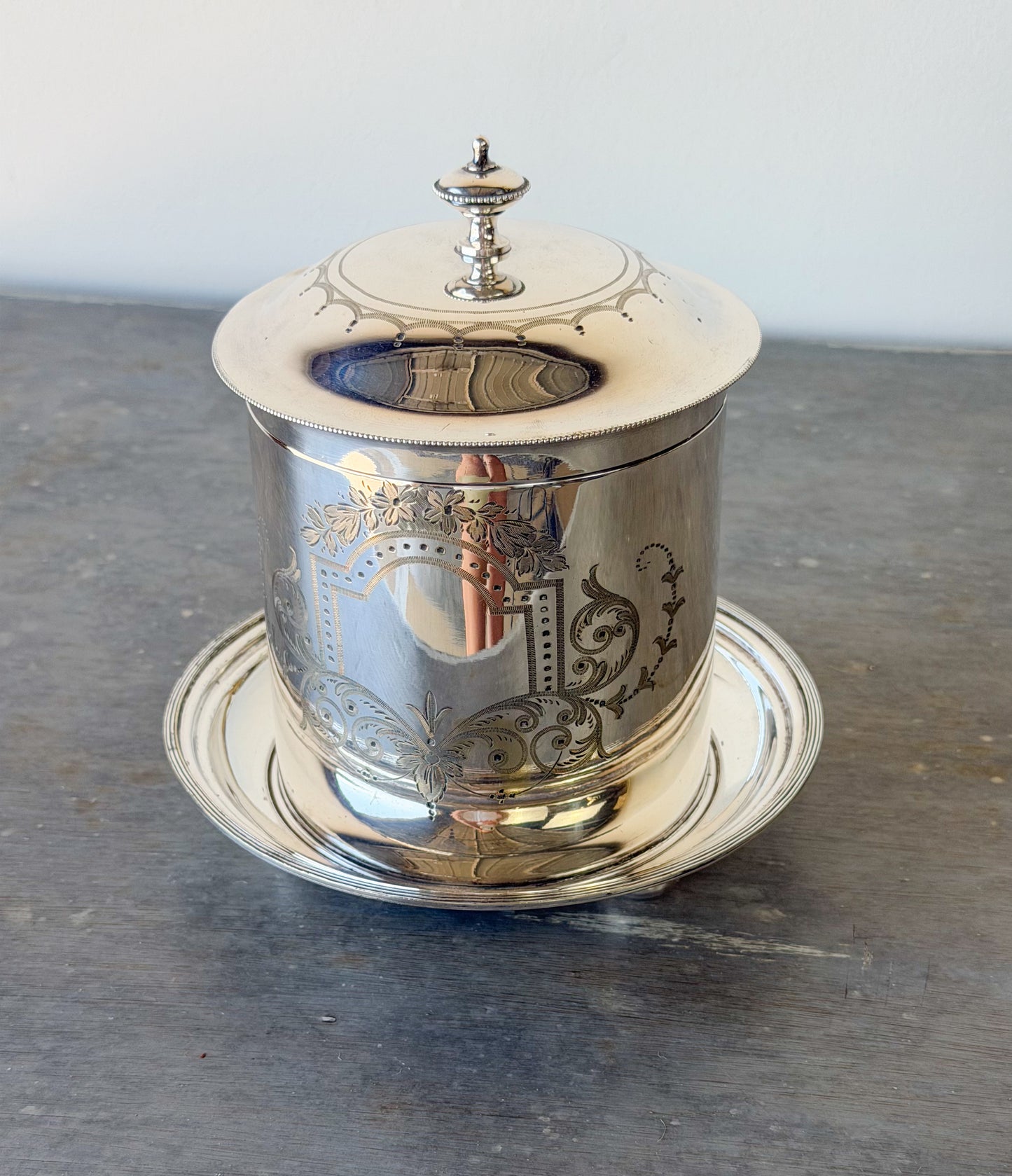Antique Mappin & Webb Biscuit Barrel
