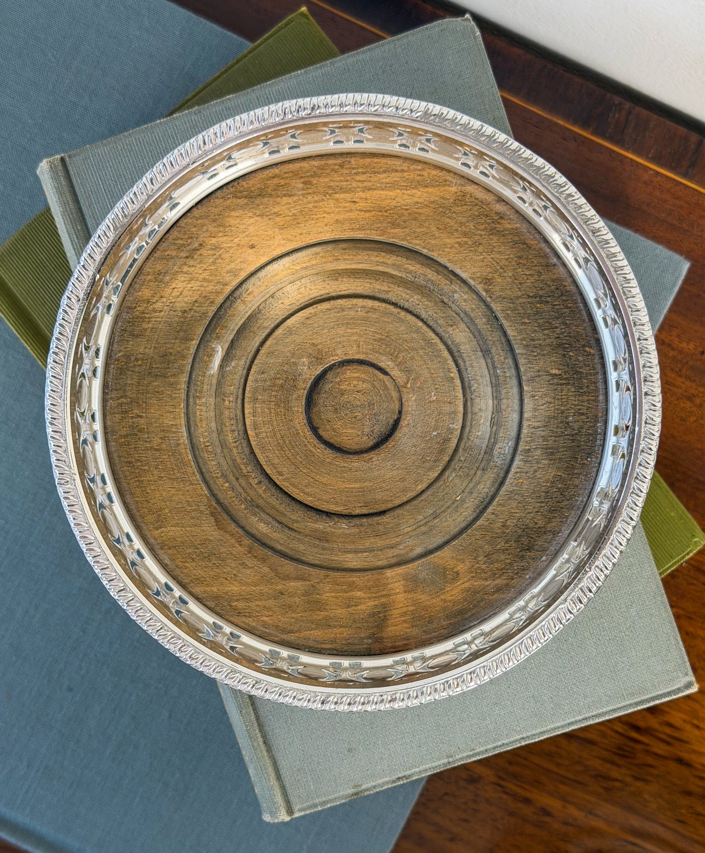 English Silverplate Wine Coasters